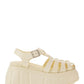 Rubber Platform Sandals - White