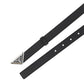 Brushed Leather Belt - Black