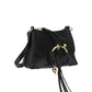 Joan Mini Leather Shoulder Bag - Black