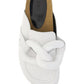 Chain Loafer Mules - White