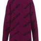 Allover Logo Cardigan - Purple