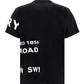 Horseferry Print Cotton Oversized T-shirt - Black