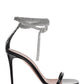 Giorgia Crystal Ankle Wrap Sandal - Black