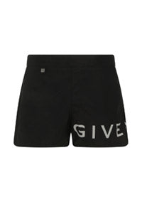 Straight-Leg Short-Length Logo-Print Swim Shorts - Black