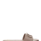 VLOGO Leather Slides - Poudre