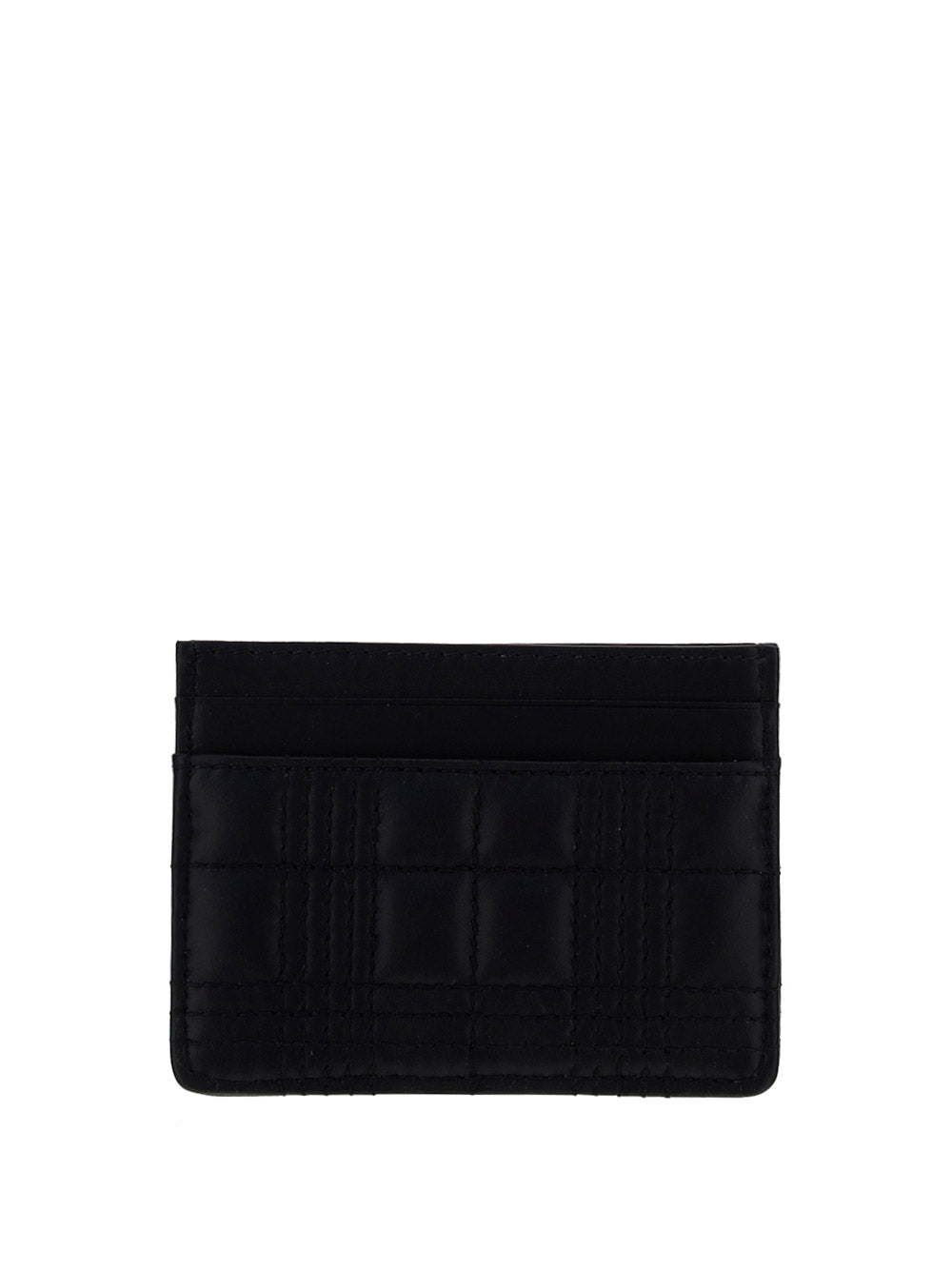 Quilted Leather Lola Card Case - Black