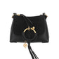 Joan Mini Leather Shoulder Bag - Black