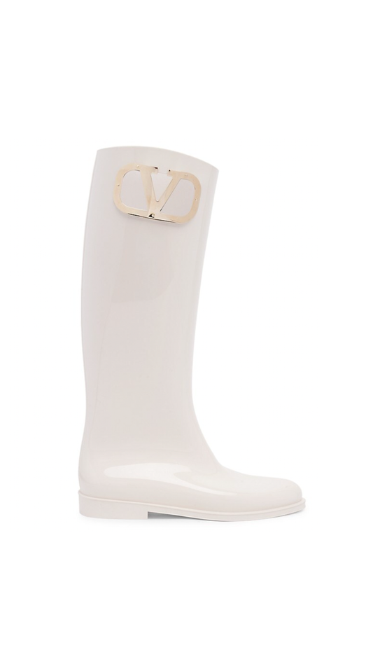 Vlogo Type Rain Boots - White