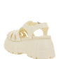 Rubber Platform Sandals - White