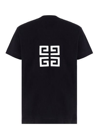 Embroidered Oversized T-Shirt - Black / White