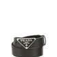 Saffiano Leather Belt - Black