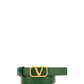 Reversible Vlogo Signature Belt In Shiny Calfskin 20MM- Green / Blue