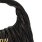 Miu Wander Matelassé Nappa Leather Mini Hobo Bag - Sand/Coffee