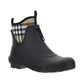 Vintage Check Neoprene and Rubber Rain Boots - Black / Archive Beige