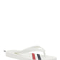 Rubber Stripe Flip Flop - White