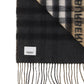 Contrast Check Cashmere Scarf - Archive Beige / Black
