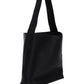 Hammered Leather Shopping Bag - Black