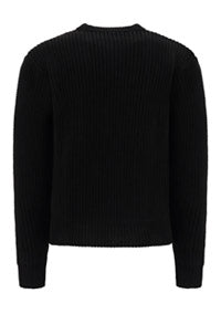 Cashmere and Wool Crewneck Sweater - Black