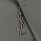 Sunset Chain Wallet Bag in Smooth Leather - Grey