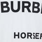 Horseferry Print Cotton Oversized T-shirt - White