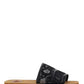 Woody Lace Mule Sandals - Black