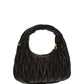 Miu Wander Matelassé Nappa Leather Mini Hobo Bag - Sand/Coffee