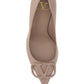 VLogo Signature Embellishment Calfskin Pump - Poudre