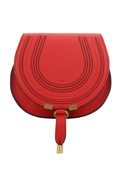 Marcie Small Saddle Bag - Red Flame