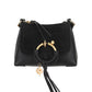 Joan Mini Leather Shoulder Bag - Black