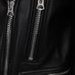 Leather Biker Jacket - Black