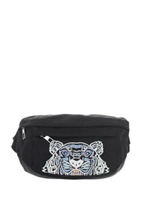 Canvas Kampus Tiger Belt Bag - Black