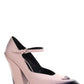 Brushed Leather Pumps - Alabaster Pink