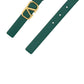 Reversible Vlogo Signature Belt In Shiny Calfskin 20MM- Green / Blue