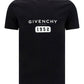 Slim T-shirt in Printed Jersey - Black