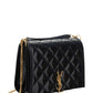 Women's Black Becky Mini Chain Bag In Quilted Patent Leather - Black