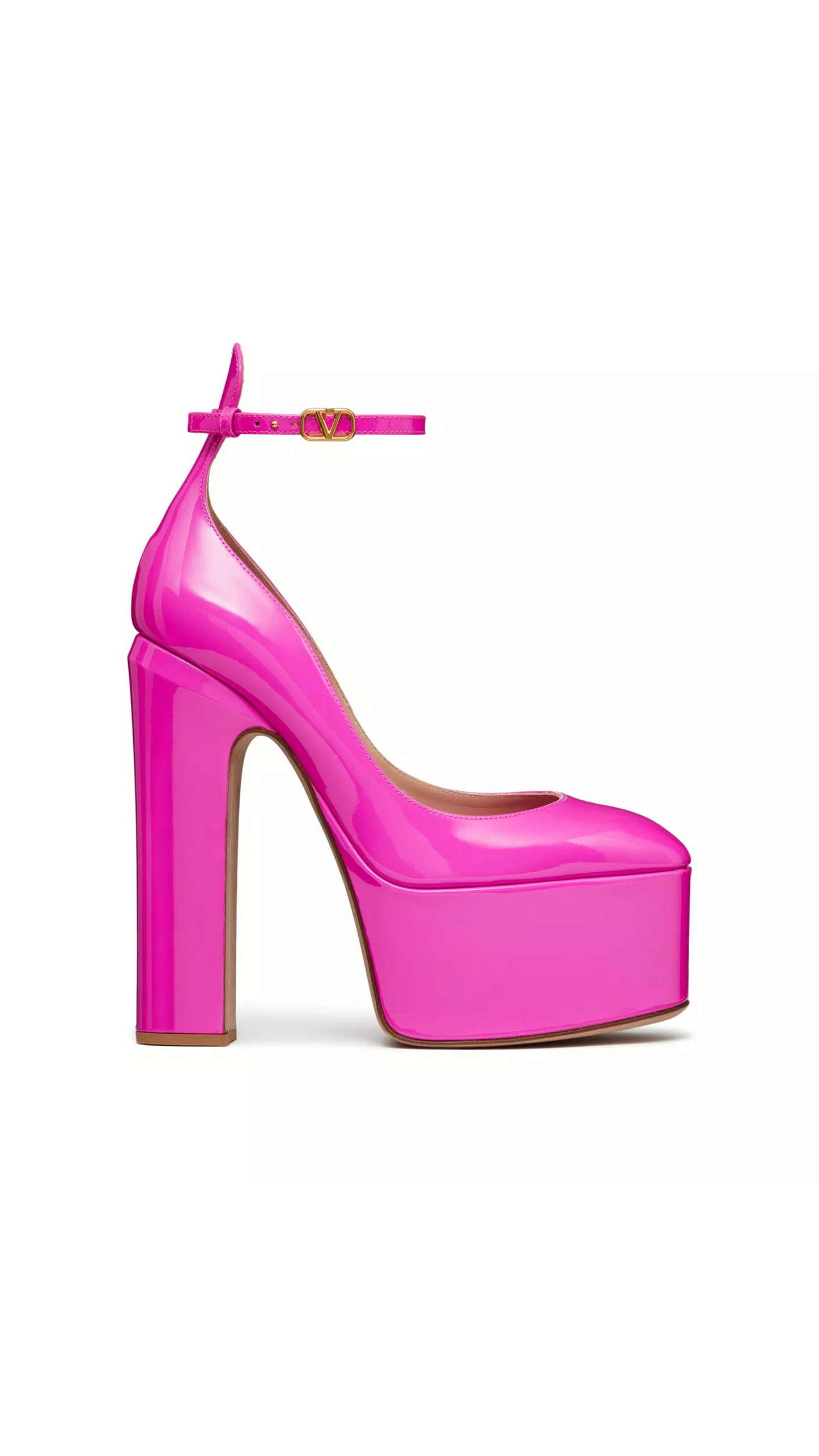 Tan-go Platform Pump in Patent Leather 155mm - Pink PP