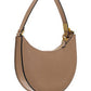 Mini Vlogo Signature Grainy Calfskin Hobo Bag - Brown