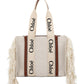 Medium Woody Tote Bag - Off-white