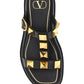 Roman Stud Flatform Sandals - Black