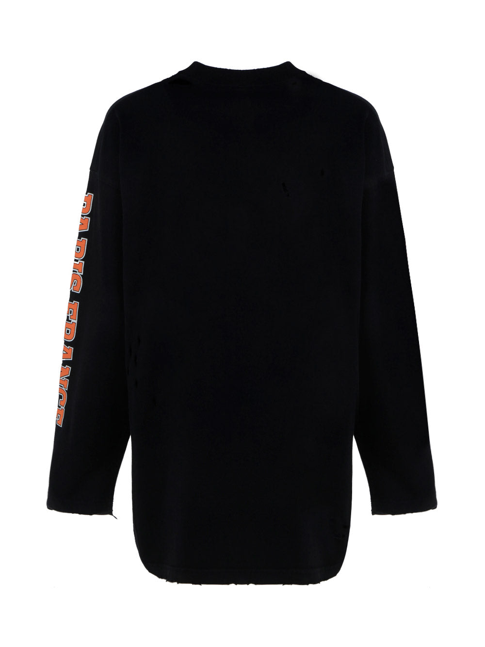 Maison Balenciaga Long Sleeve T-Shirt Oversized - Black