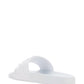 Rubber Summer Vlogo Signature Slide Sandal - White