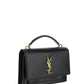 Sunset Chain Bag In Smooth Leather - Black