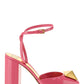 One Stud Pump in Patent Leather 90mm - Pink