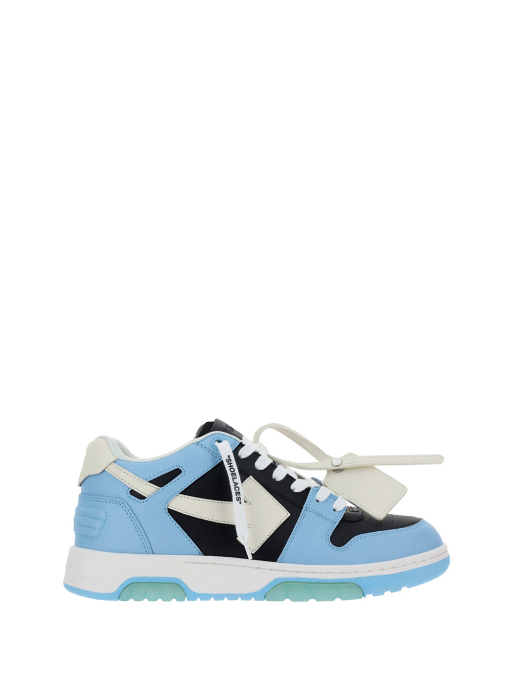 Out of Office Calf Leather Sneakers - Blue/Black/White