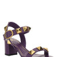 Roman Stud Calfskin Sandal 60MM - Purple