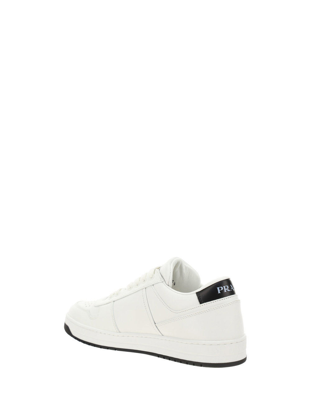 Logo Leather Sneakers - White
