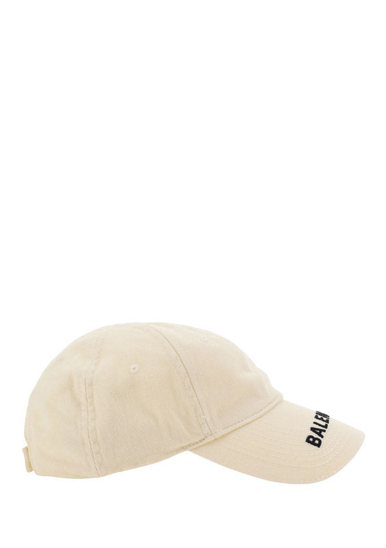 Logo Visor Cap - Ivory
