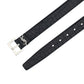 Monogram Belt In Matte Crocodile Embossed Leather - Black