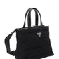 Re-Nylon Padded Tote Bag - Black