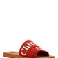 Woody Flat Mule - Terracotta Red